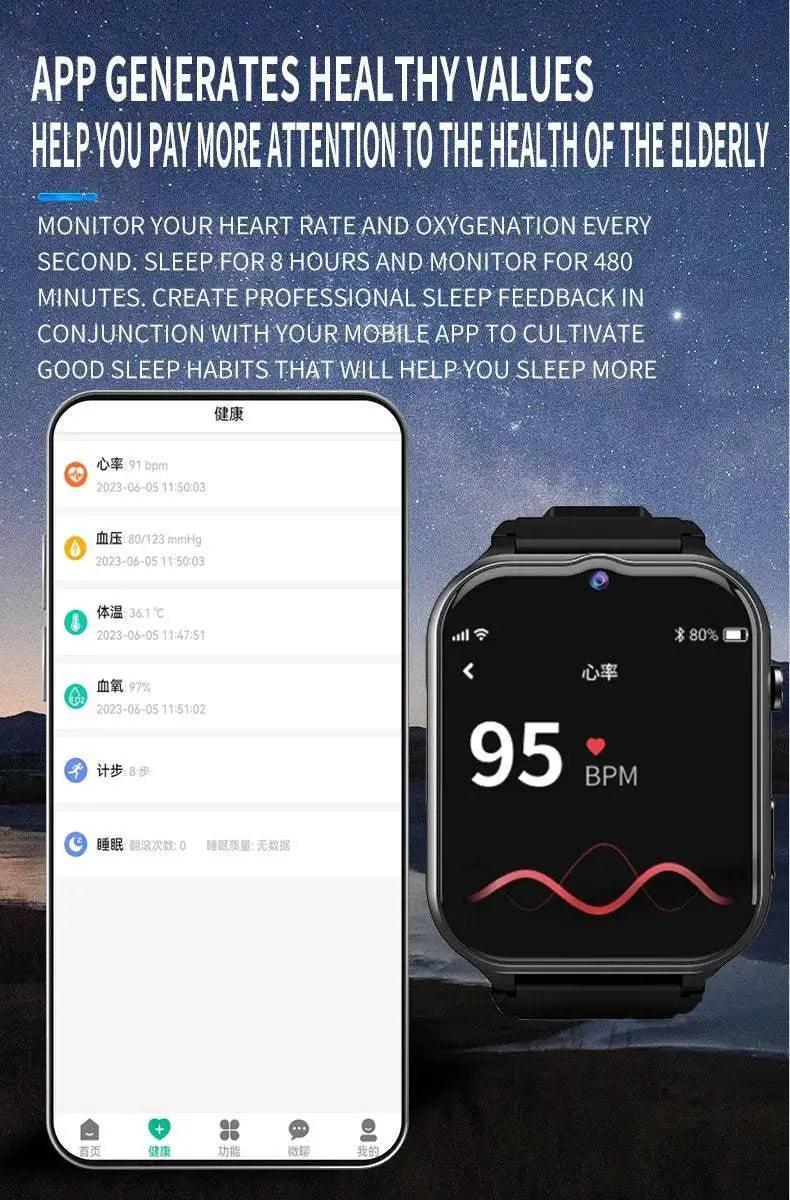  Fall Detection Watch SOS Watch GPS 4G for Seniors D1 -  ToylandEU™