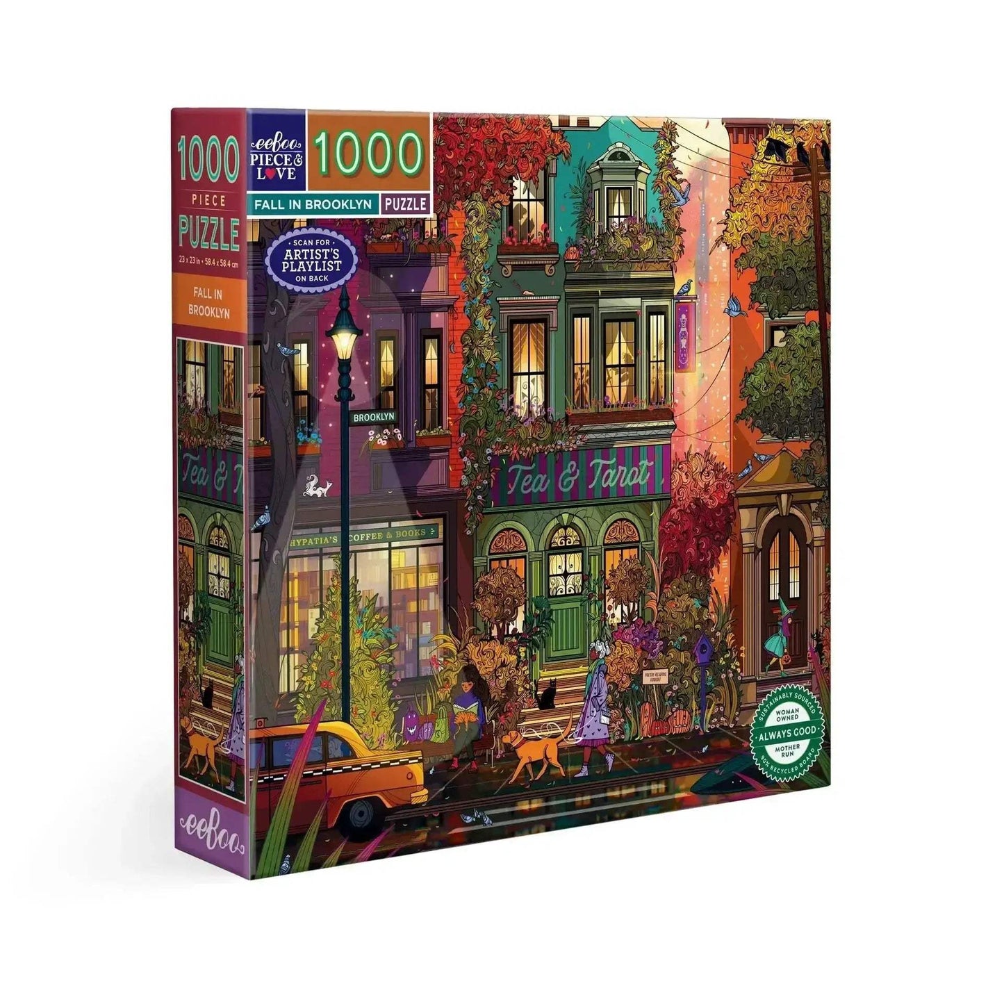 Fall in Brooklyn 1000 Piece Jigsaw Puzzle eeBoo - ToylandEU