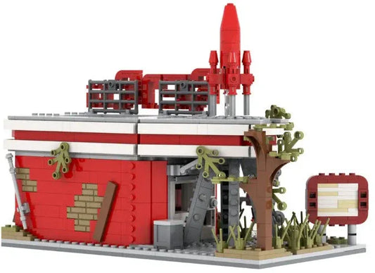 Fallout LEGO Red Rocket Truck Stop MOC Build 880 Pieces - ToylandEU