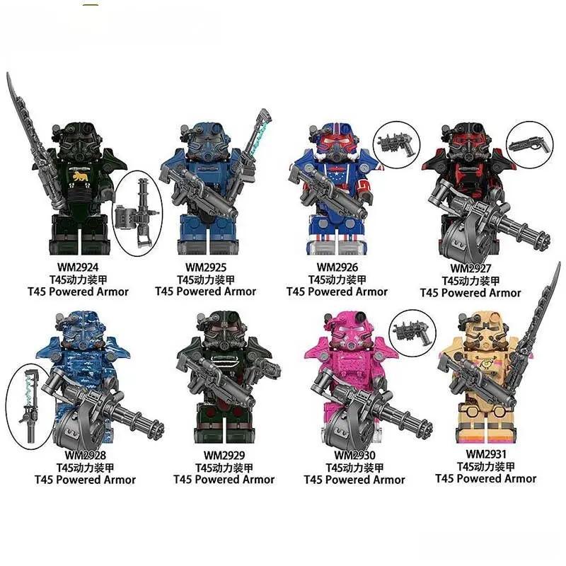  Fallout T-45 Power Armor Set of 8 Lego Minifigures Custom video Game Toys S5 -  ToylandEU™