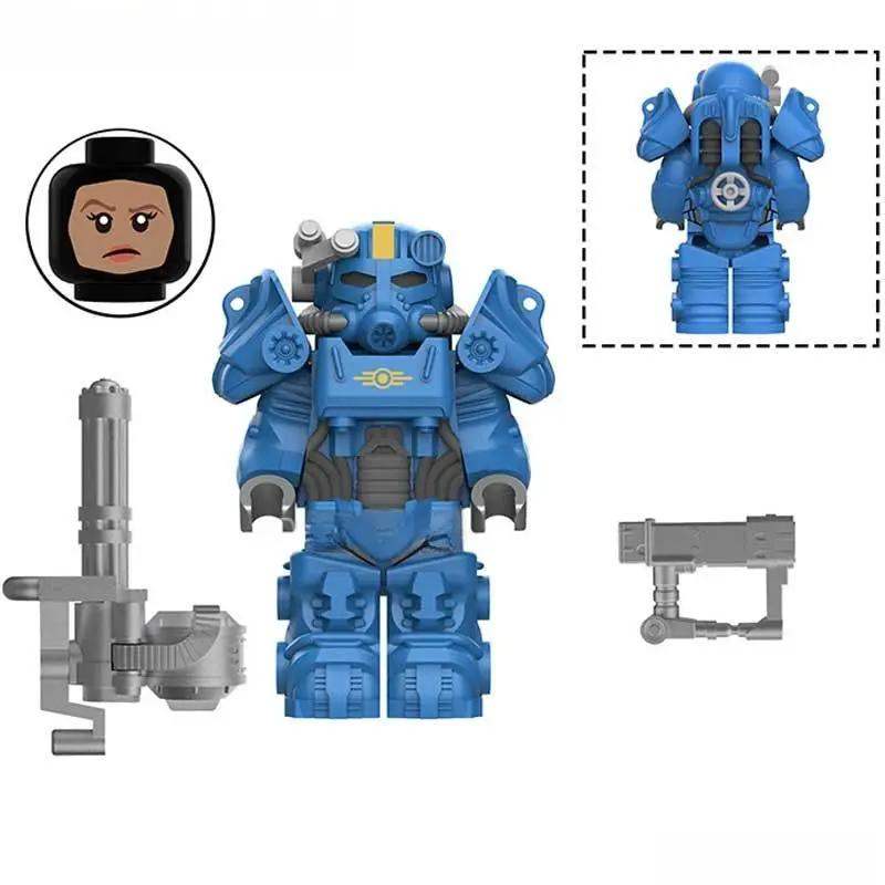 Fallout T60 Power Armor Lego Minifigures Custom video Game Toys 2-2 - Minifigure Toys