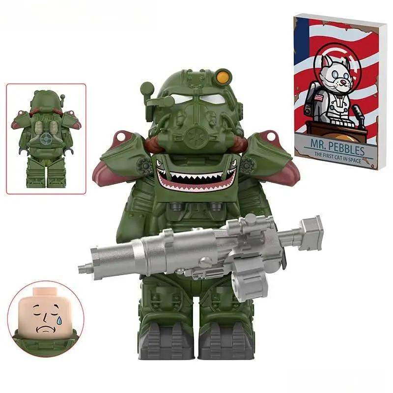 Fallout T60 Power Armor Lego Minifigures Custom video Game Toys Set1-6 - Minifigure Toys
