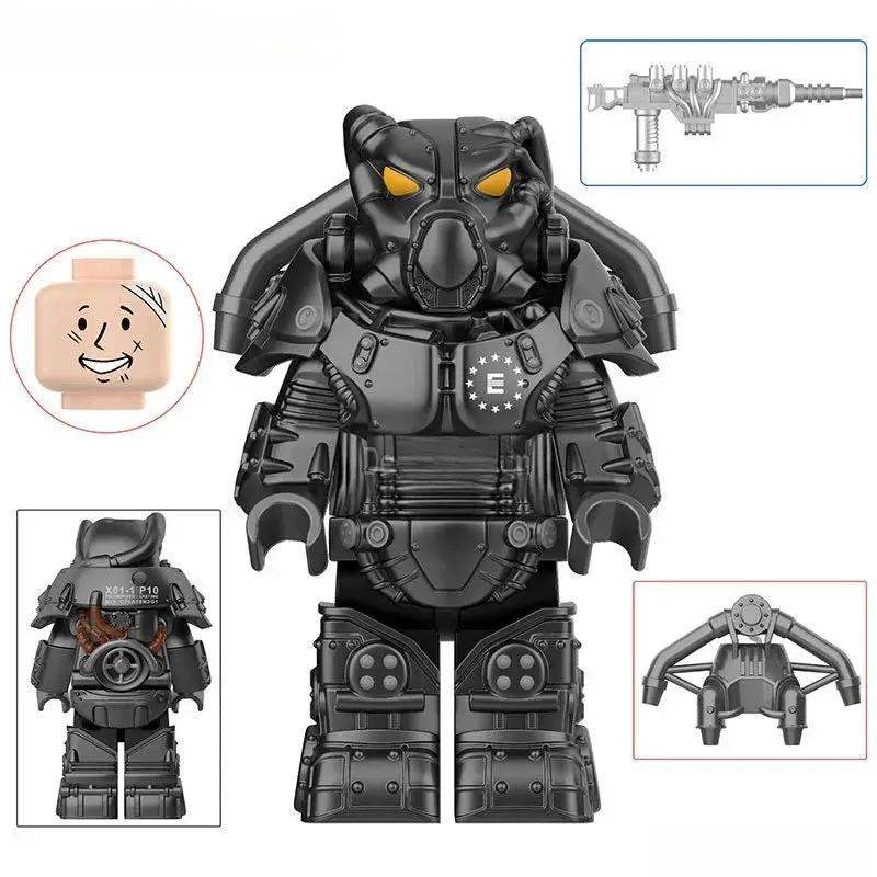 Fallout X-01 Power Armor Lego Minifigures Custom video Game Toys Set 3-6 - Minifigure Toys