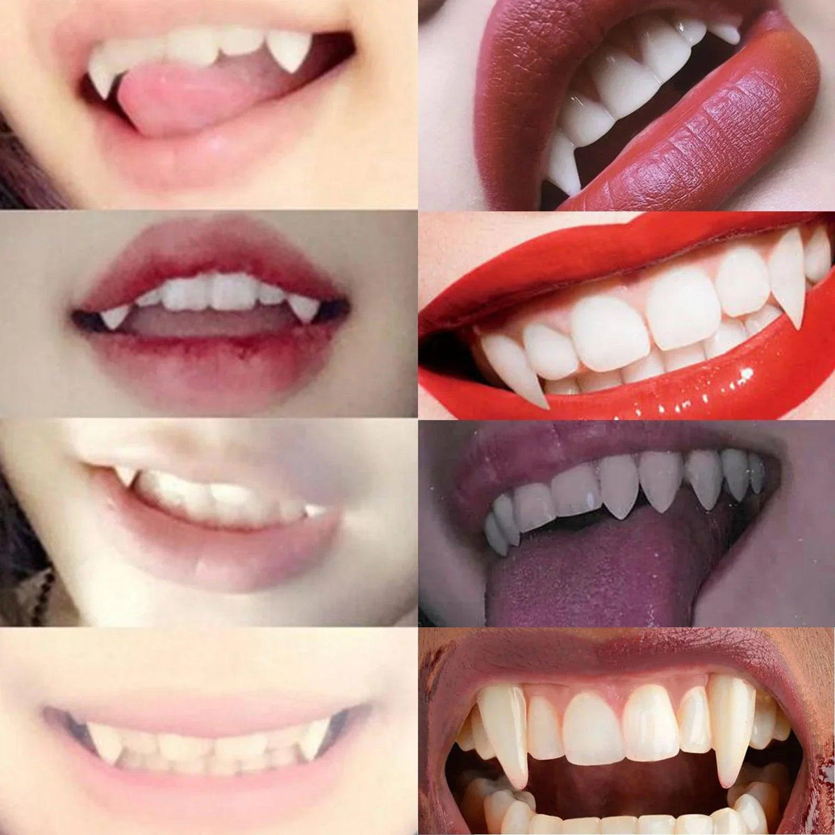 False Vampire Teeth | 5 Premium Resin Pairs | Toylandeu™