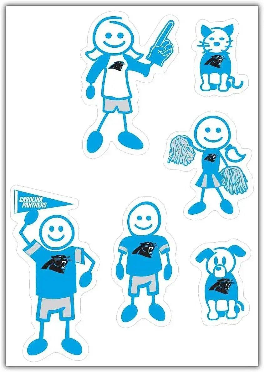  Carolina Panthers 5x7 Family Decal Sheet Made By Siskiyou -  ToylandEU™