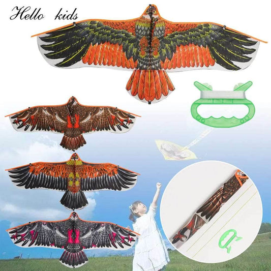 Family Fun Eagle Kite - 1.1m with Durable 30m Line for Exciting Outdoor Adventures - ToylandEU