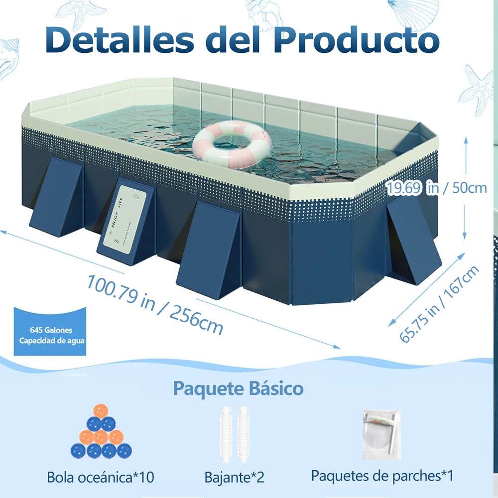 Family Pool – Foldable Non-Inflatable Design for Summer Fun - ToylandEU