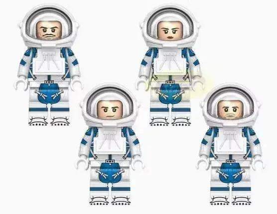 LEGO Compatible Custom Figure Space Suit Team Set 100 Percent LEGO Compatible Bricks - ToylandEU