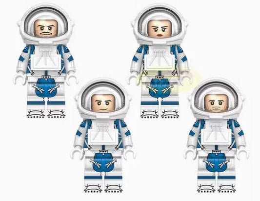 LEGO Compatible Custom Figure Space Suit Team Set 100 Percent LEGO Compatible Bricks - ToylandEU