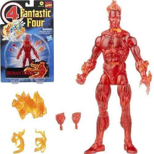 Human Torch Marvel Legends Action Figure With Alternate Heads - ToylandEU