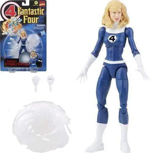 Invisible Woman Retro Marvel Legends Action Figure With Energy Blast - ToylandEU