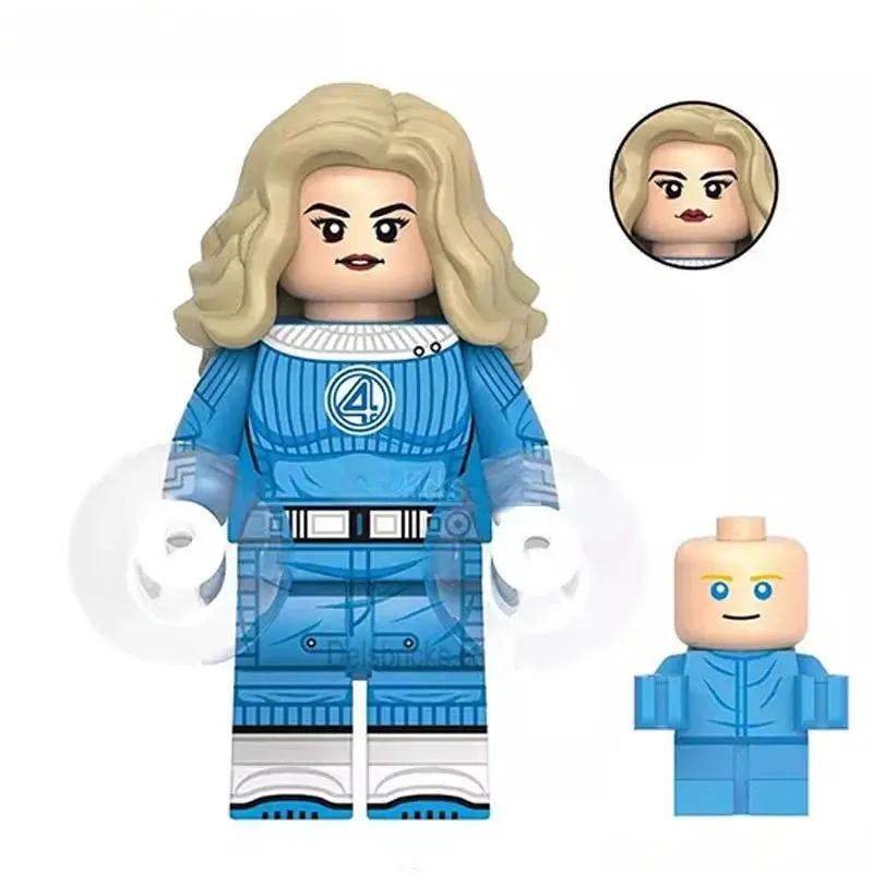 Fantastic Four Sue Storm Invisble Woman Lego Minifigures Custom Toys 4 - Minifigure Toys