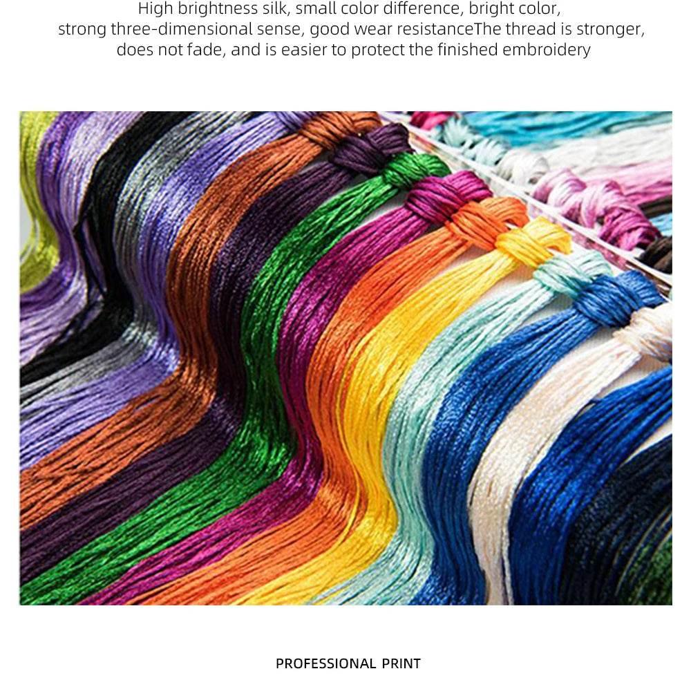 Fantasy-Landschaft bedruckter Stoff 11CT Kreuzstich-Stickerei Komplettset Handarbeit Hobby Handwerk Nähgarn gestempelt Großhandel - ToylandEU