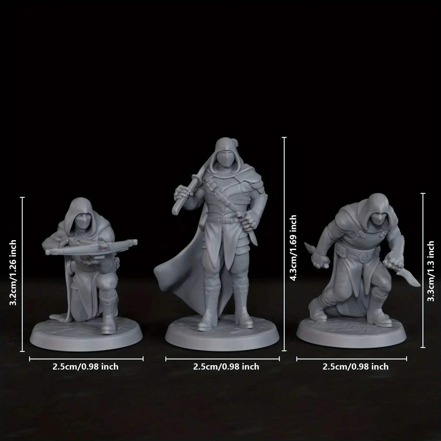 Fantasy RPG Miniatures Bandit Mob Battle Ready For Tabletop Campaigns - ToylandEU