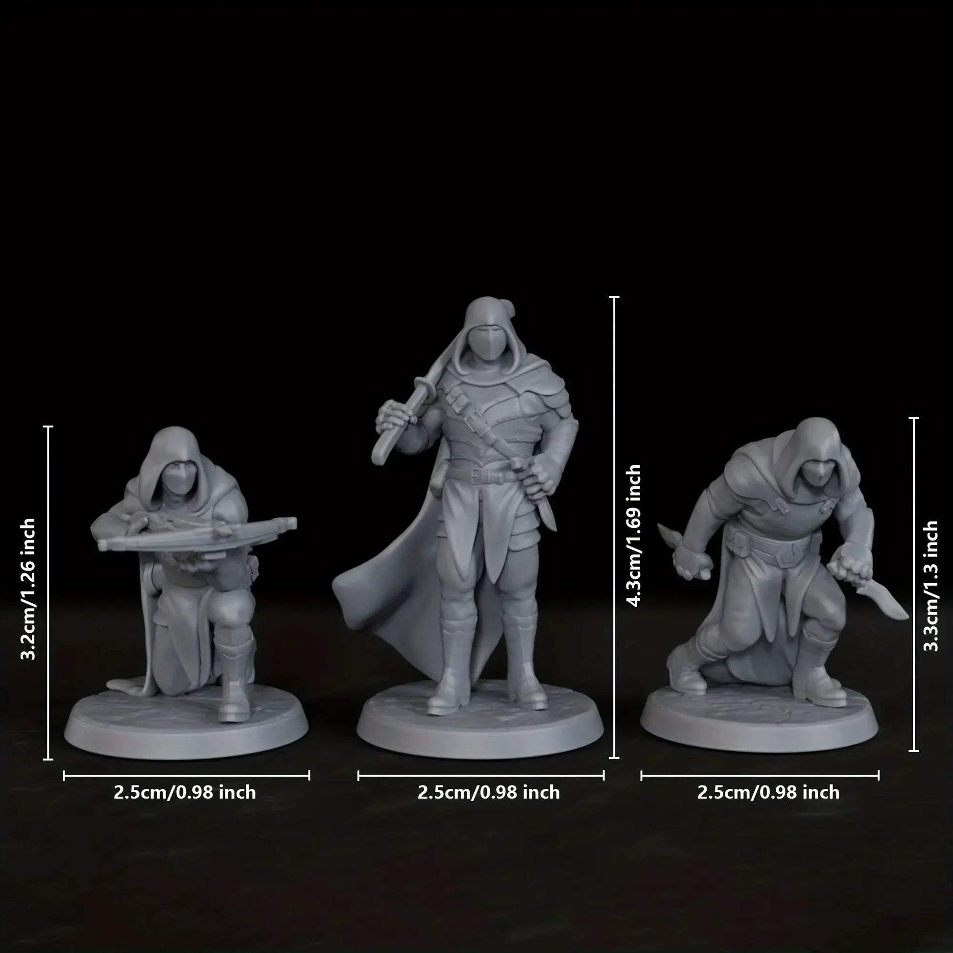 Fantasy RPG Miniatures Bandit Mob Battle Ready For Tabletop Campaigns - ToylandEU
