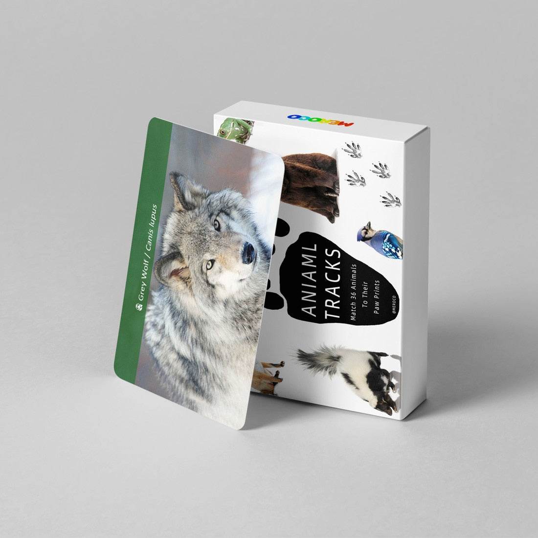 Farm Animal Footprint Flash Cards for Kids - Fun Learning for Ages 3-6 - ToylandEU