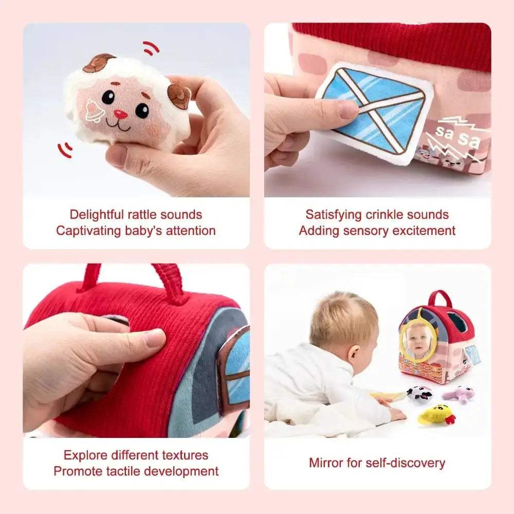 Farm Animal Plush Toys With Sound For Baby Cognitive Development - ToylandEU