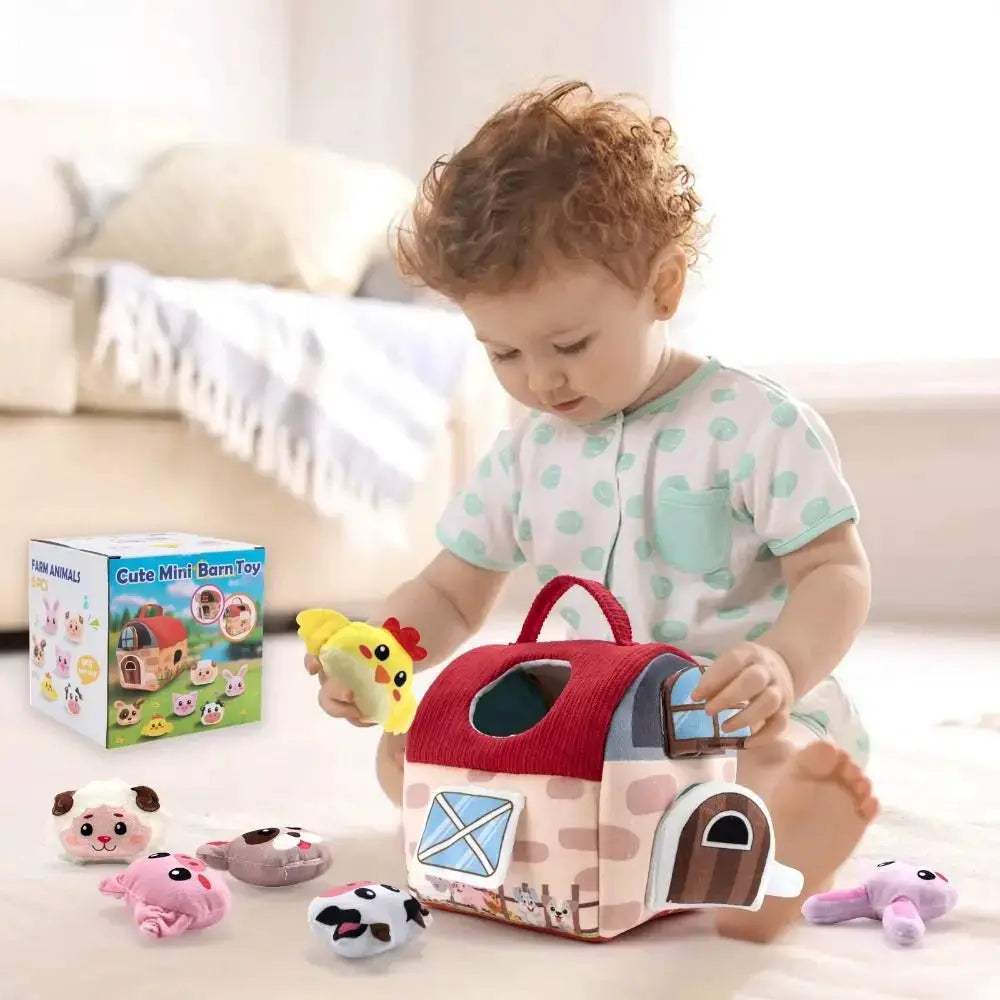 Farm Animal Plush Toys With Sound For Baby Cognitive Development - ToylandEU