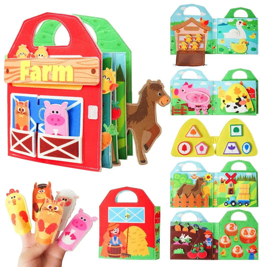  Farm Animals Quiet Busy Board Montessori Toddlers -  ToylandEU™