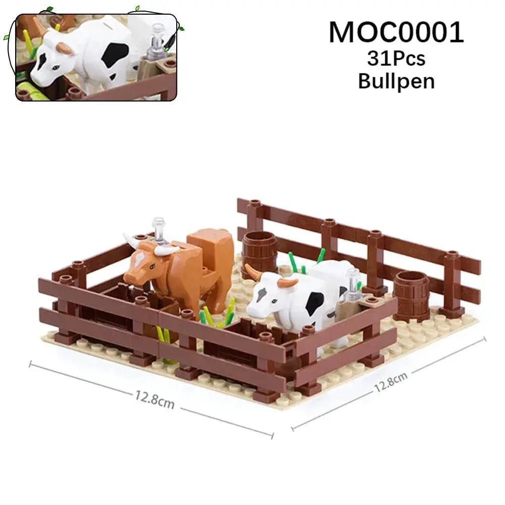  Farm Building Blocks Set Educational Flower Figures -  ToylandEU™