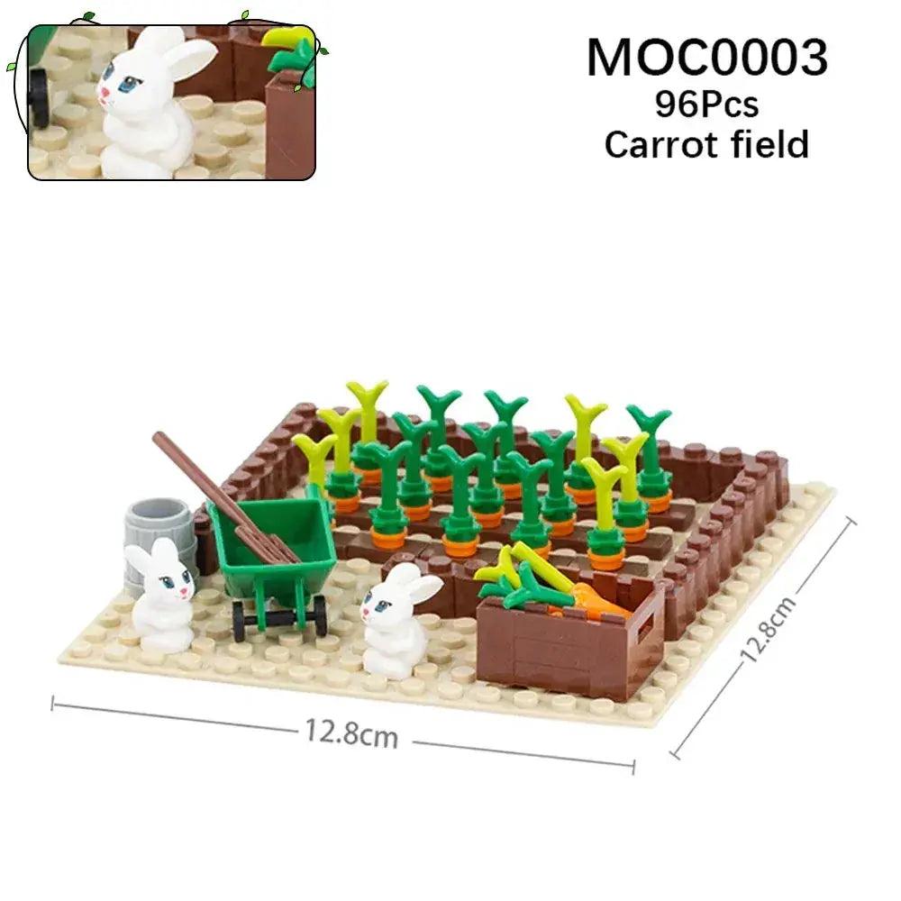  Farm Building Blocks Set Educational Flower Figures -  ToylandEU™