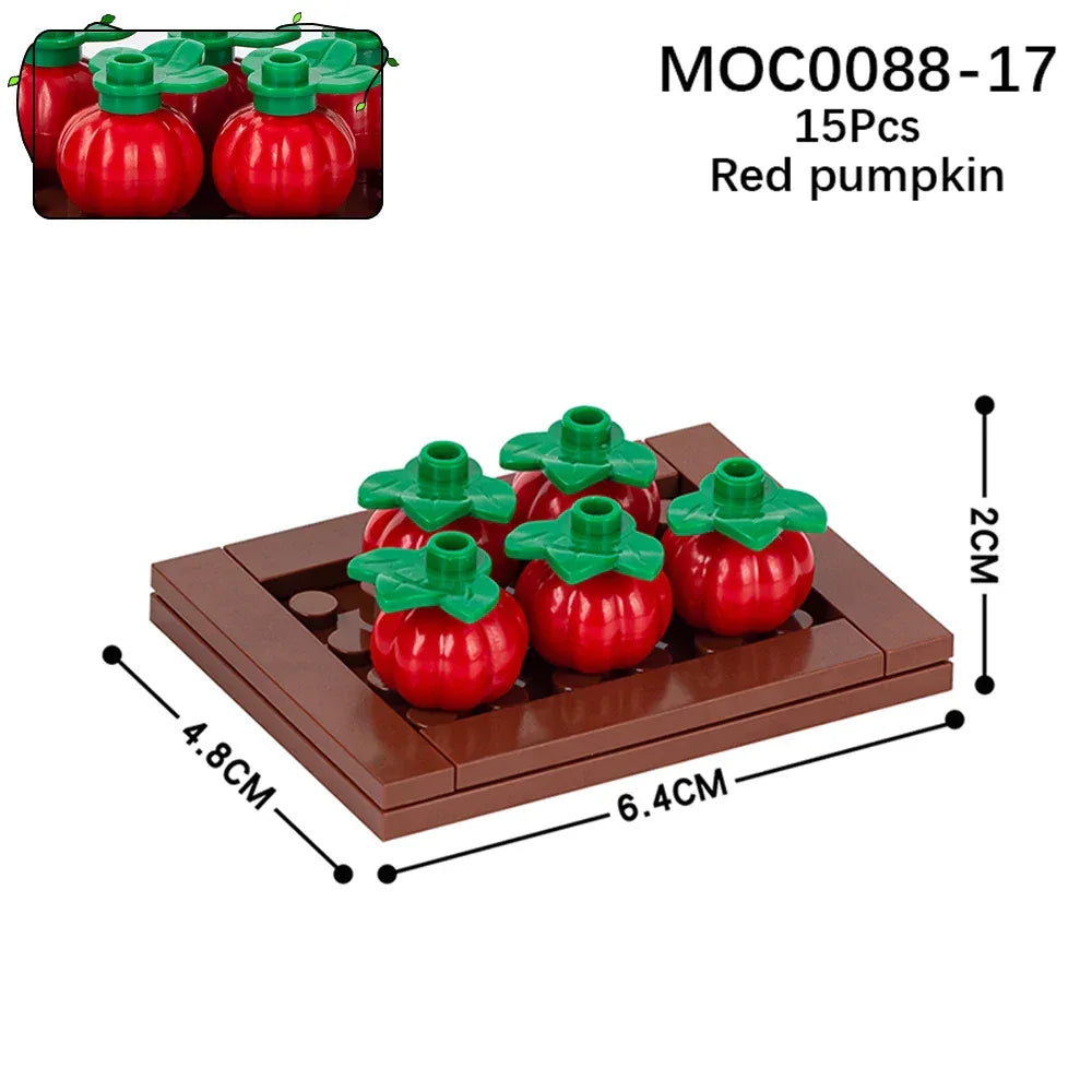 Farm Building Blocks Set With Flower And Animal Figures - ToylandEU