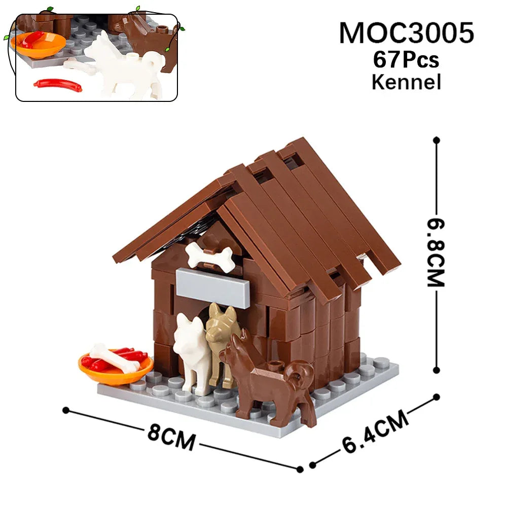 Farm Building Blocks Set With Flower And Animal Figures - ToylandEU