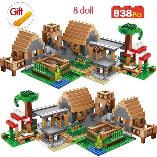  Lego Compatible Building Blocks Farm Cottage Play -  ToylandEU™