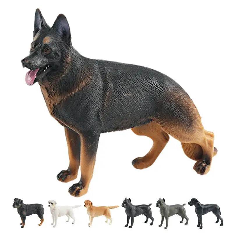 Farm Dogs Pet Figurines Rottweiler Collie Huskie Bulldog - ToylandEU