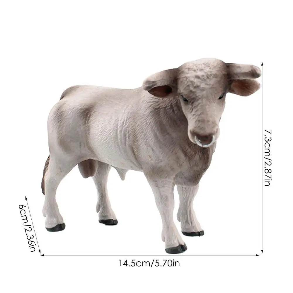 Farm Poultry Kawaii Mini Milk Cow Cattle Bull Calf Toy - ToylandEU