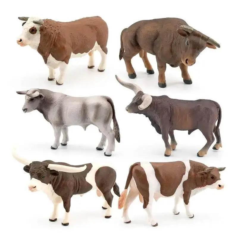  Farm Poultry Kawaii Mini Milk Cow Figurine Gift For Kids -  ToylandEU™