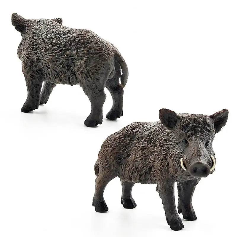 Farm Simulation Animal Model Wild Boar Pig Toy Figures - ToylandEU