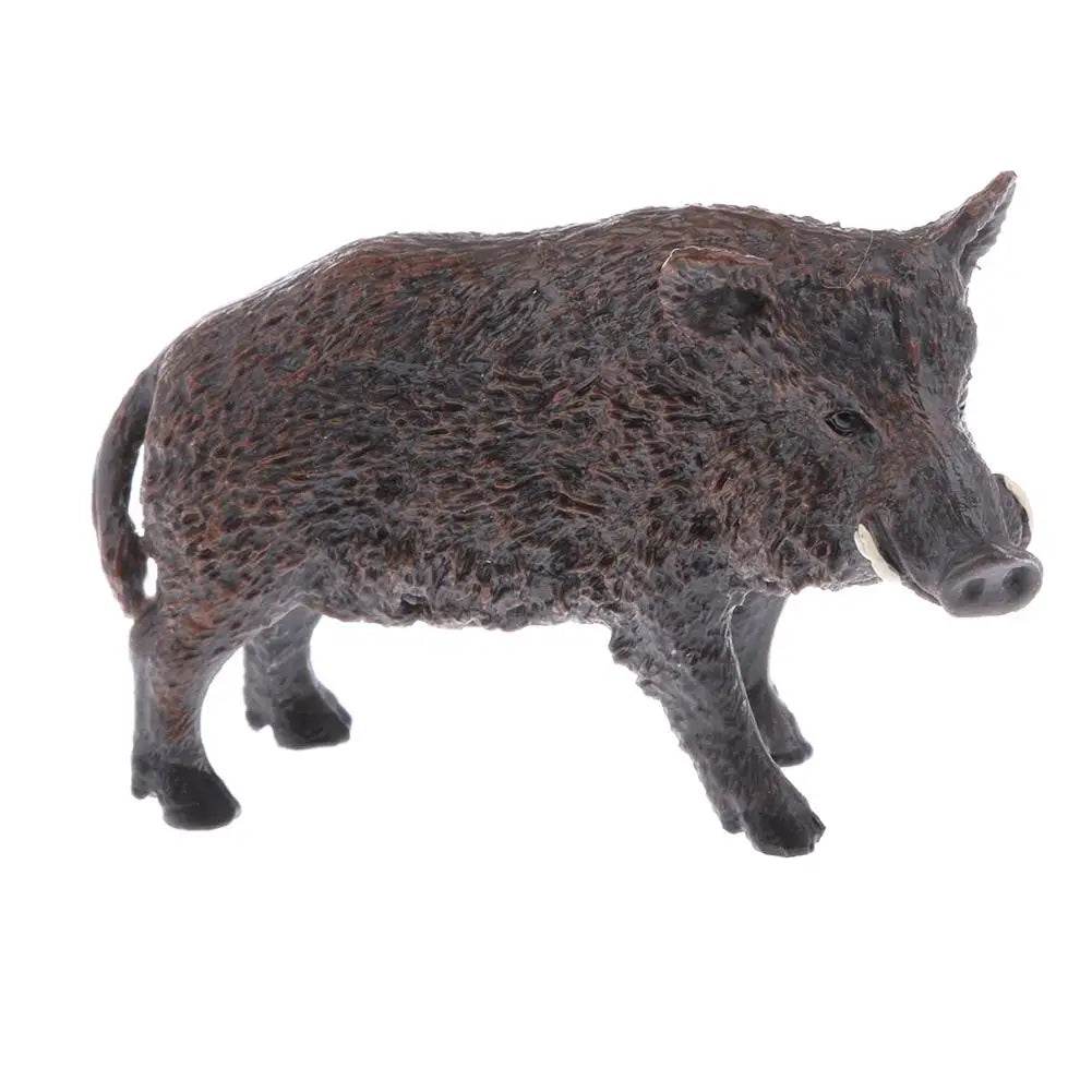 Farm Simulation Animal Model Wild Boar Pig Toy Figures - ToylandEU