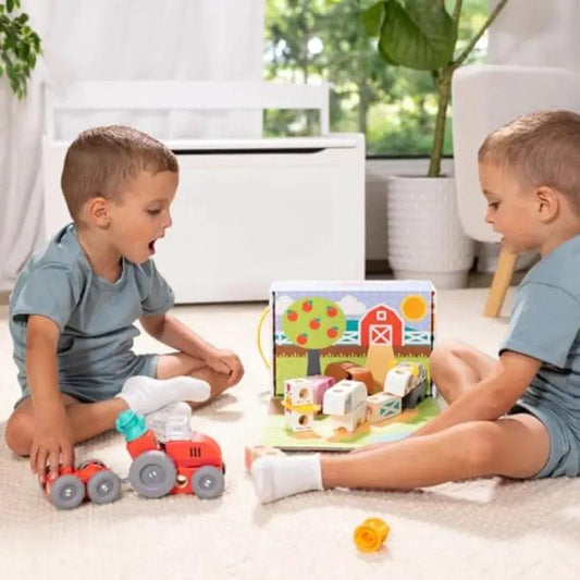  Farm Snap Building Blocks Mix And Match Connectable Set -  ToylandEU™