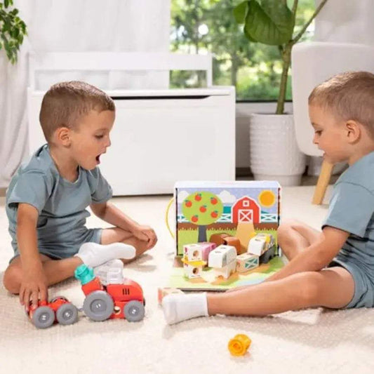  Farm Snap Building Blocks Mix And Match Connectable Set -  ToylandEU™