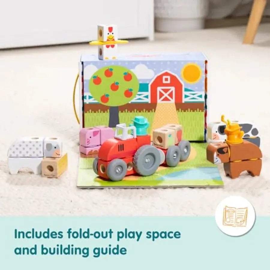  Farm Snap Building Blocks Mix And Match Connectable Set -  ToylandEU™