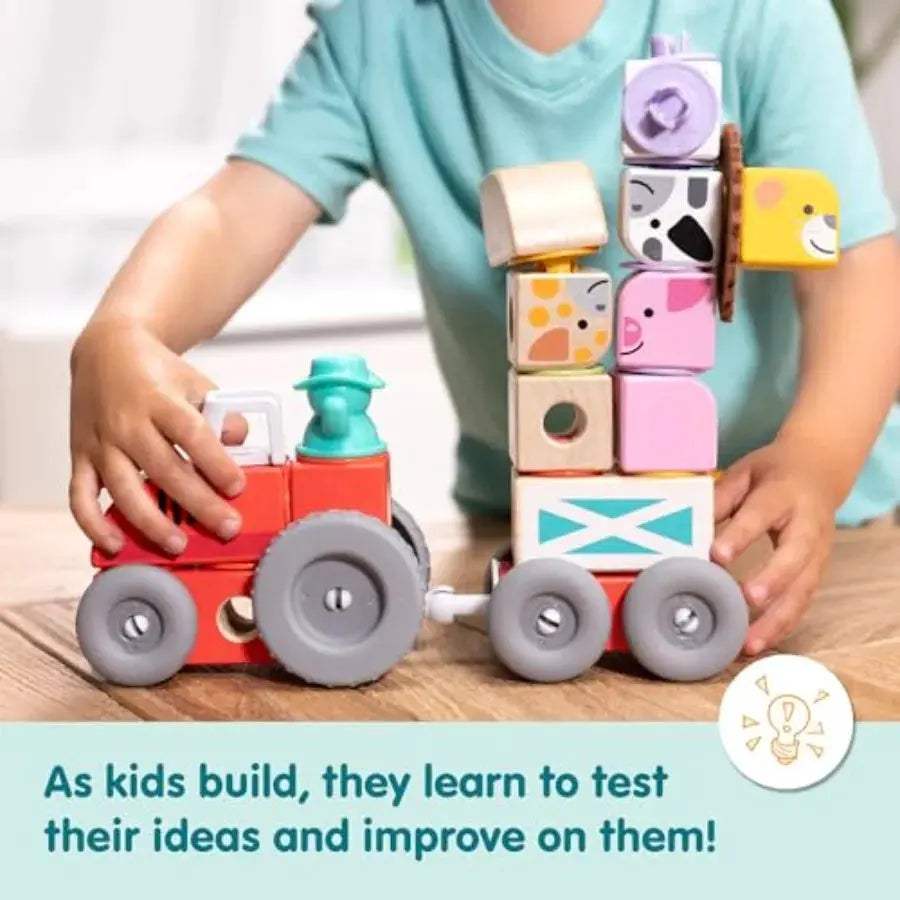  Farm Snap Building Blocks Mix And Match Connectable Set -  ToylandEU™