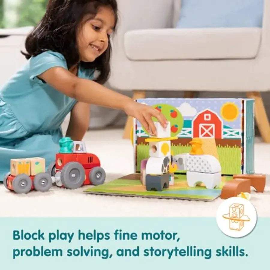  Farm Snap Building Blocks Mix And Match Connectable Set -  ToylandEU™