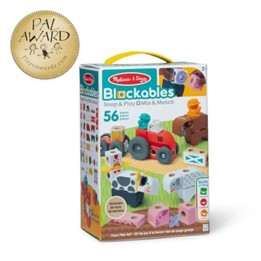  Farm Snap Building Blocks Mix And Match Connectable Set -  ToylandEU™