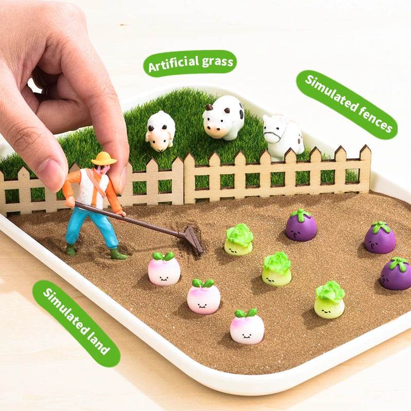 Farm Wooden Montessori Sand Tray With Wooden Pen For Writing Letters And Numbers Early Educational Toys Gifts Party Game Gift - ToylandEU