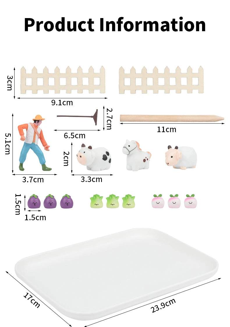 Farm Wooden Montessori Sand Tray With Wooden Pen For Writing Letters And Numbers Early Educational Toys Gifts Party Game Gift - ToylandEU