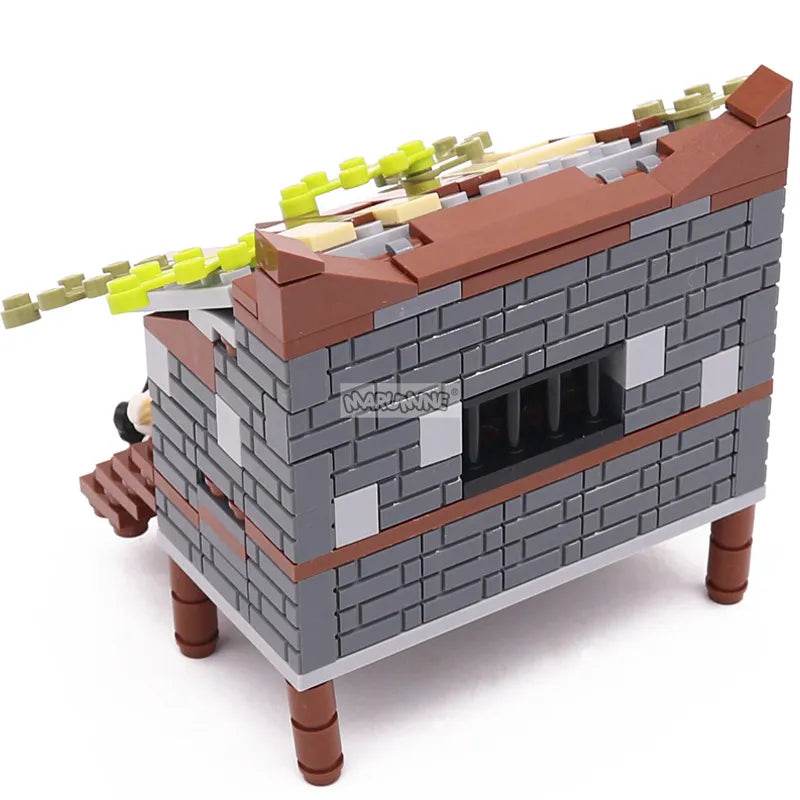 Farmyard Fun: Marumine Brick Animal Farm Chicken Shed Kit - ToylandEU