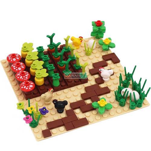 Farmyard Fun: Marumine Brick Animal Farm Chicken Shed Kit - ToylandEU