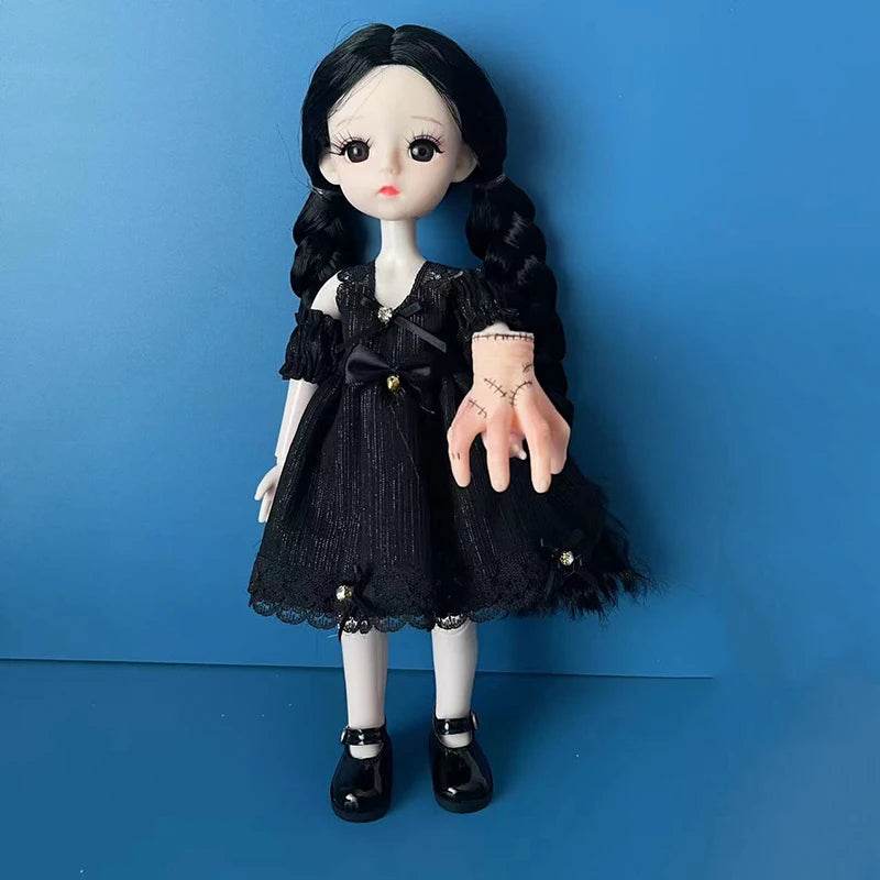 Fashion 1/6 Bjd Doll Black Braid 30cm with Multiple Joints Girls Kids Toy - ToylandEU