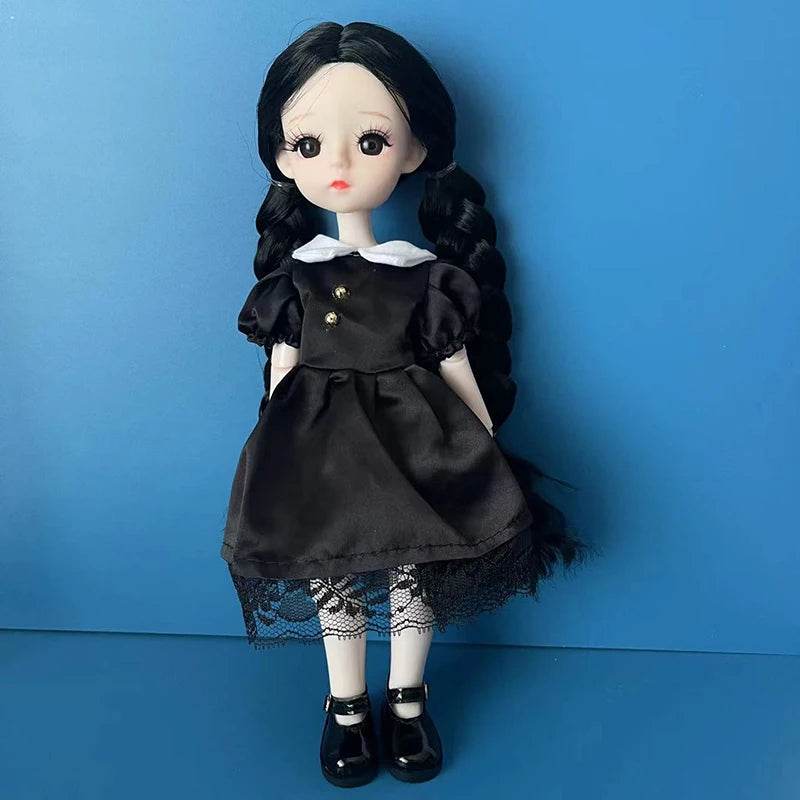 Fashion 1/6 Bjd Doll Black Braid 30cm with Multiple Joints Girls Kids Toy - ToylandEU
