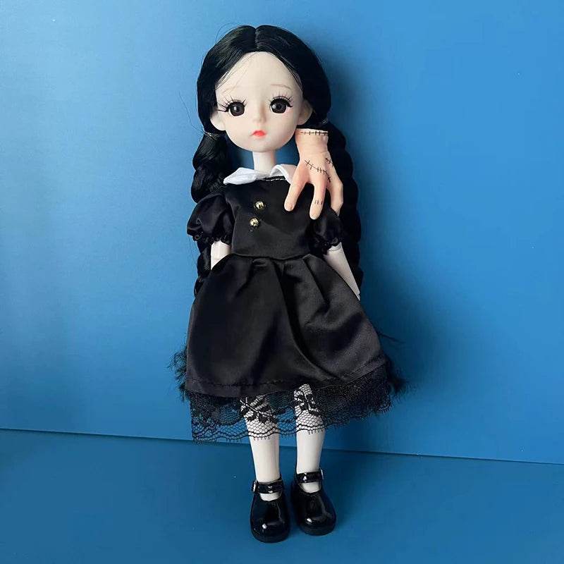 Fashion 1/6 Bjd Doll Black Braid 30cm with Multiple Joints Girls Kids Toy - ToylandEU