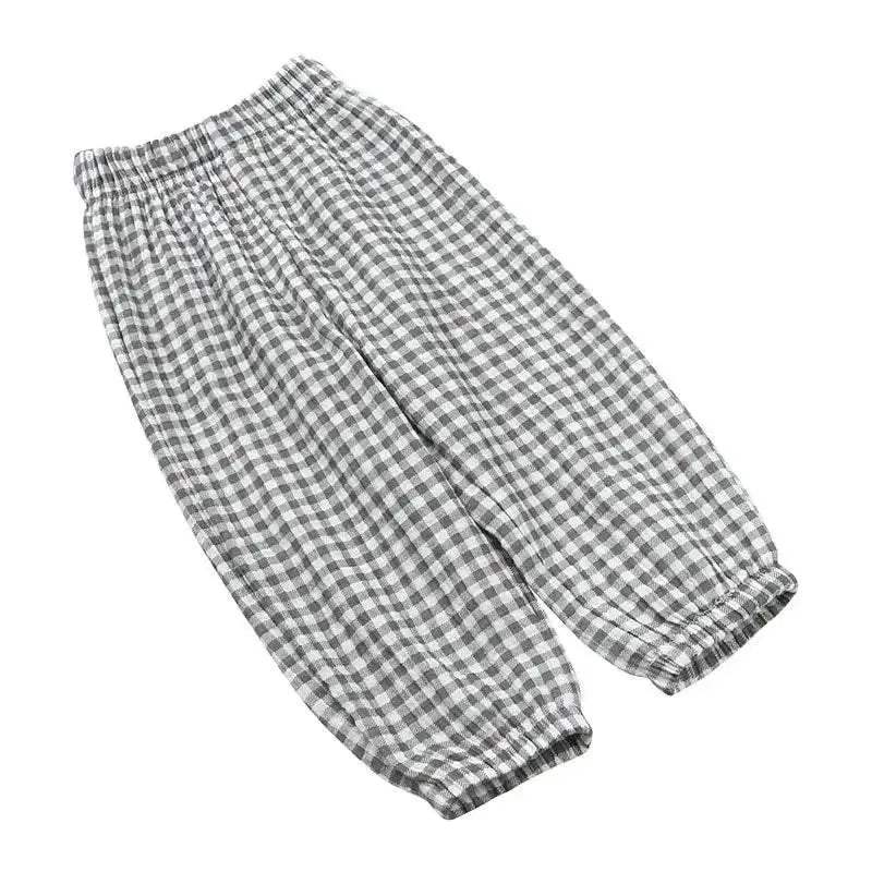 Fashion Girls Mosquito Repellent Pants Linen Elastic Waist Kids Clothes 2-7 Years - ToylandEU