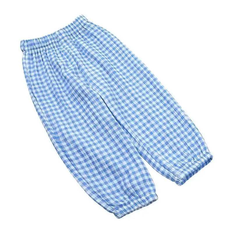 Fashion Girls Mosquito Repellent Pants Linen Elastic Waist Kids Clothes 2-7 Years - ToylandEU