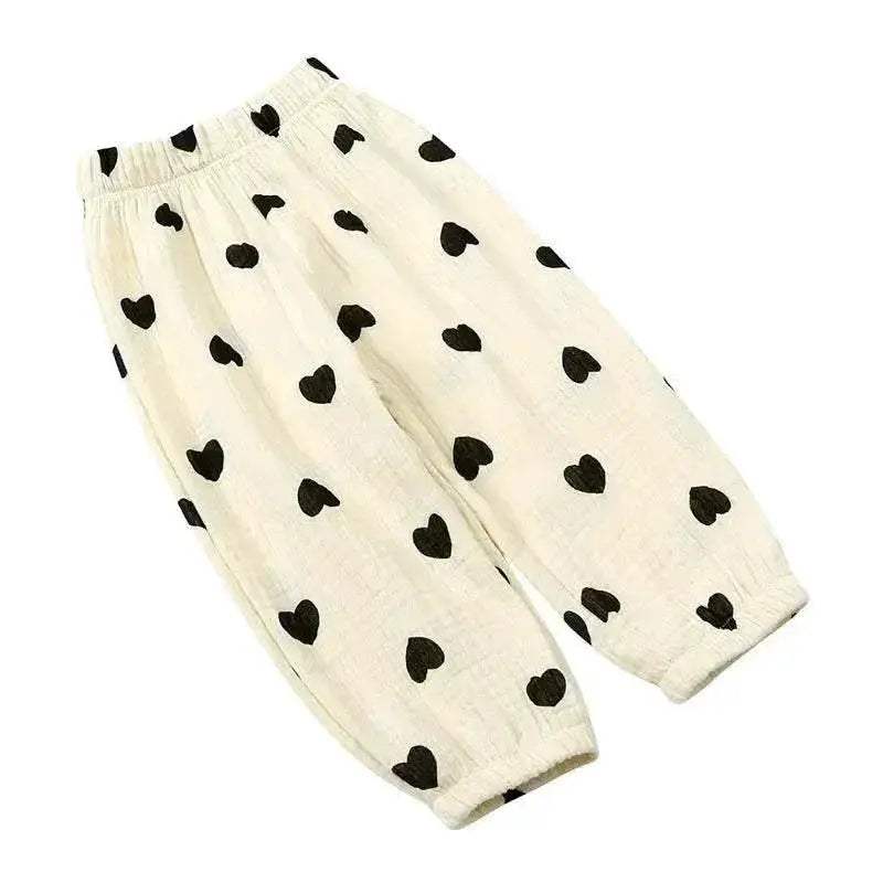 Fashion Girls Mosquito Repellent Pants Linen Elastic Waist Kids Clothes 2-7 Years - ToylandEU