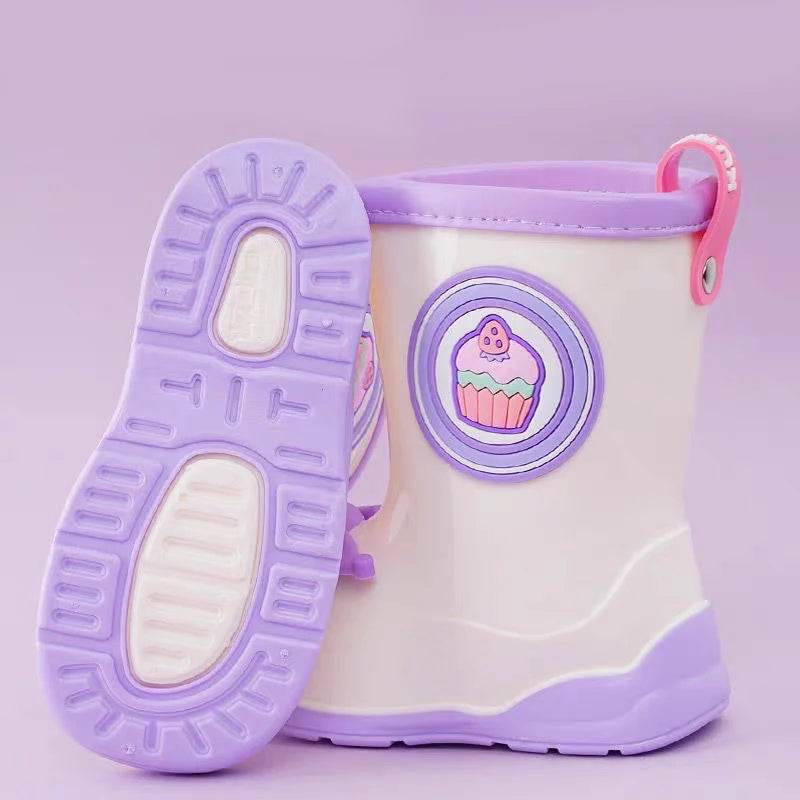 Fashion Rain Boots Lovely Cartoon Design For Kids 7 To 13 - ToylandEU